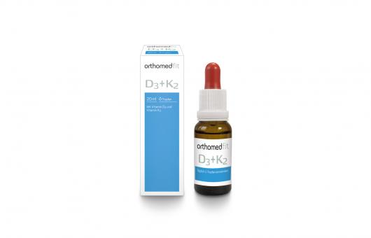 orthomedfit Vitamin D₃+K₂ (K2Vital by Kappa) – direkt bioaktive Vitamin-Kombination mit MCT-Öl 